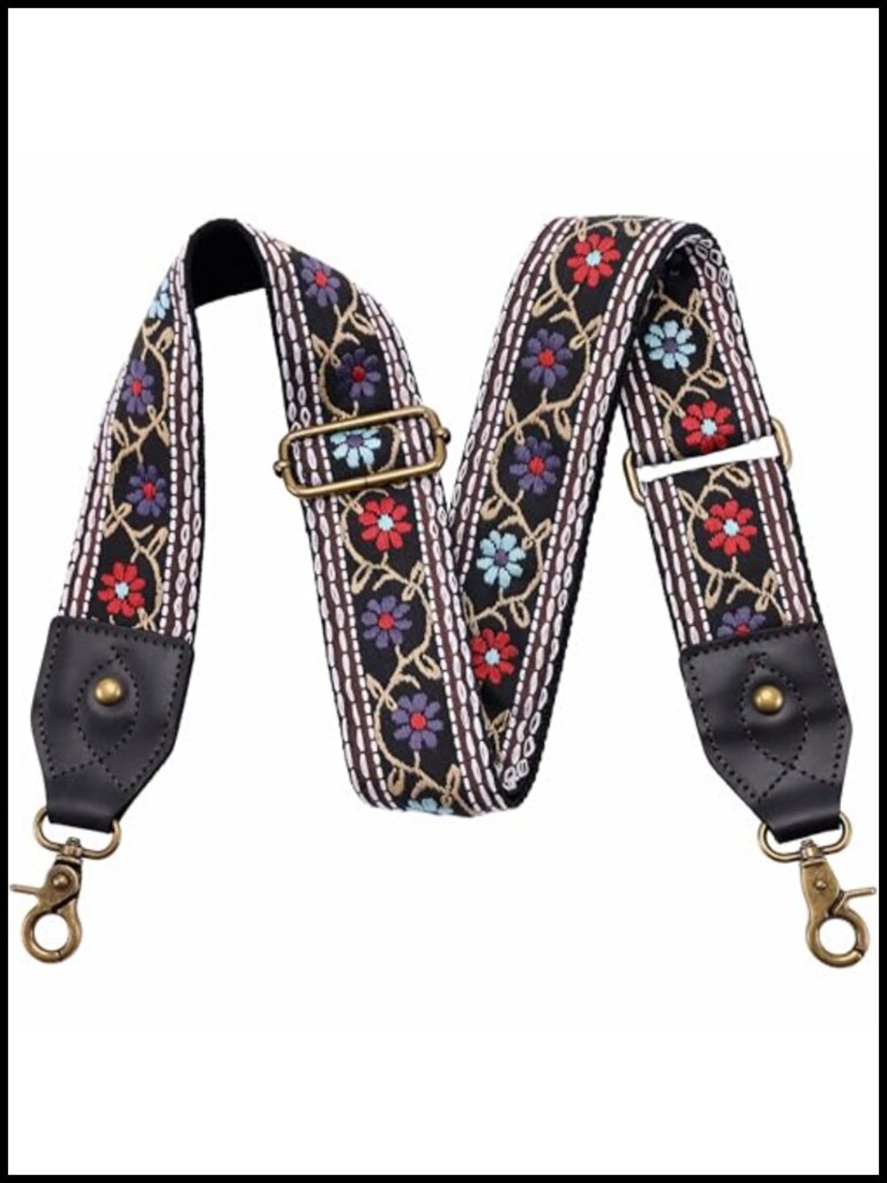 Crazy Horse Leather Bag Strap Adjustable Crossbody Purse Strap